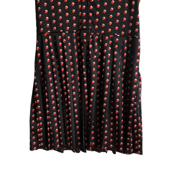 Tommy Hilfiger Dress Size 12 Sleeveless Polka Dot Black Red and White - Picture 7 of 15